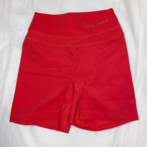 Gymshark Whitney High Rise Shorts Cyber Red